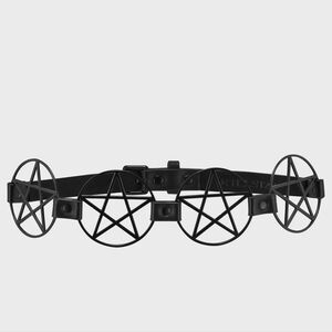 Killstar Black Pentagram Belt